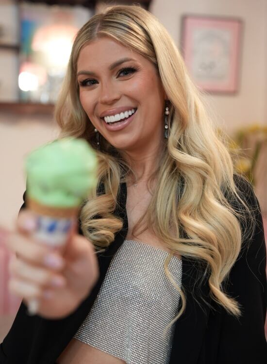Patient enjoying ice cream after dental cleaning in Scottsdale, AZ